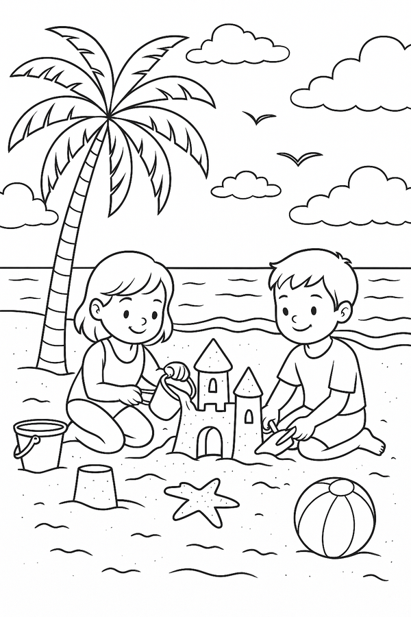Coloring Book; Tropical Shores; The Beach House