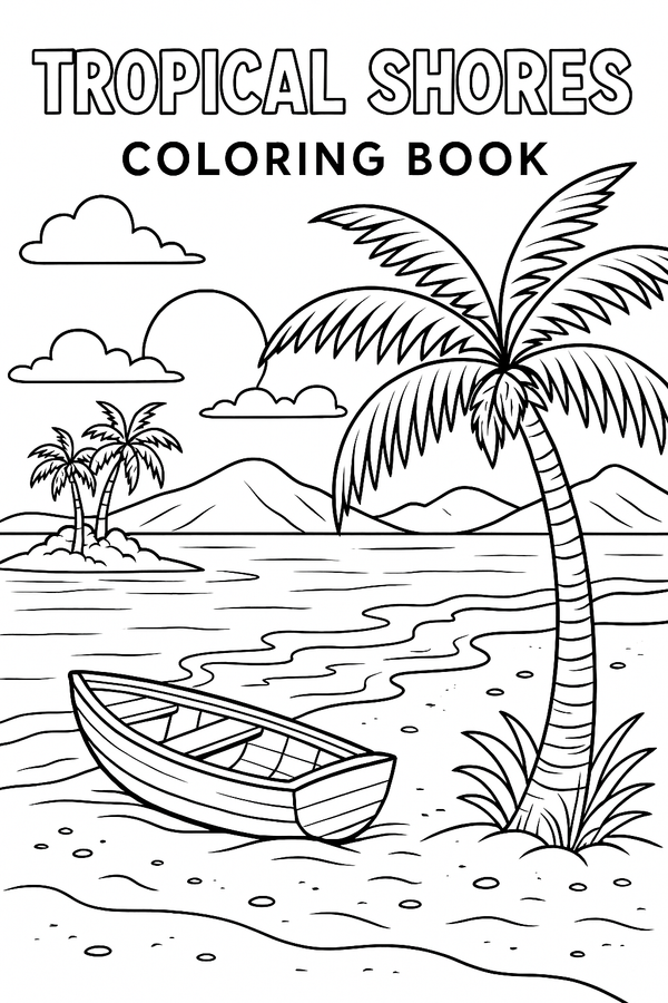 Coloring Book; Tropical Shores; The Beach House