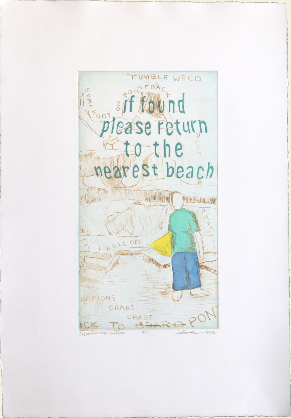 Original Intaglio Print; Original Art; Jon Crowder; Beach House Gallery