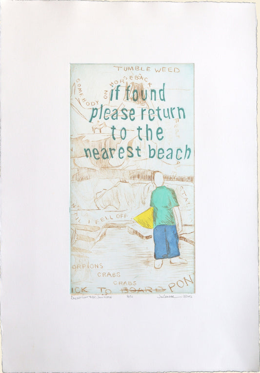Original Intaglio Print; Original Art; Jon Crowder; Beach House Gallery