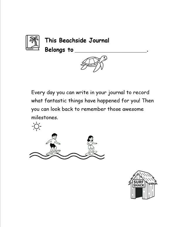 Kid's Beachside Journal page 1