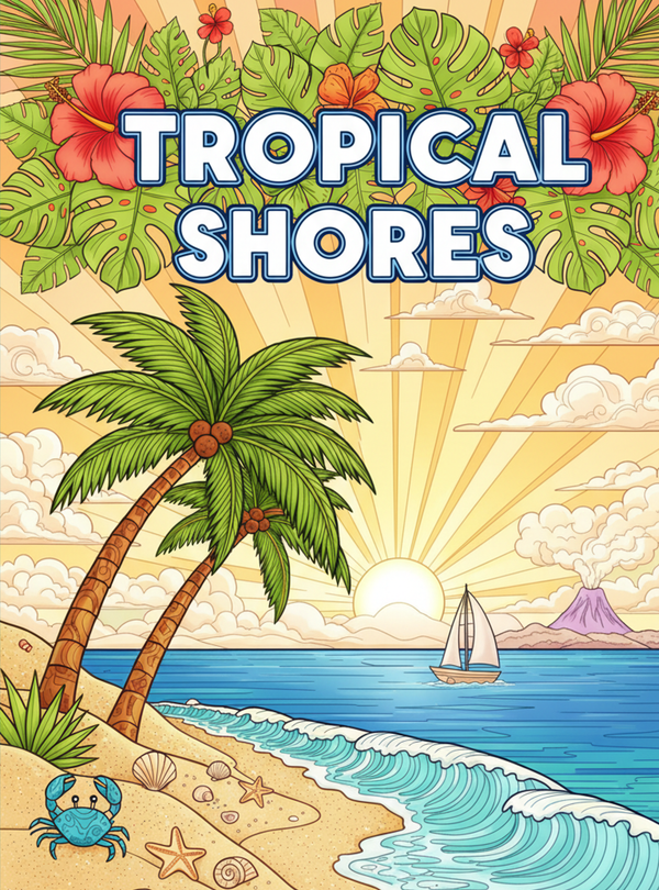 Coloring Book; Tropical Shores; The Beach House