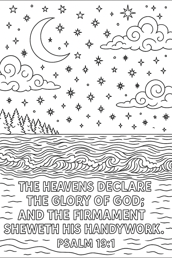 Coloring Book; Beach House; Beach Inspired Pages with King James Verses